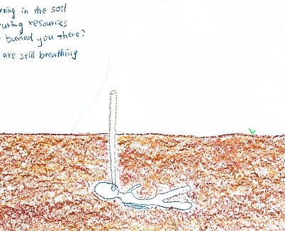 Chun-Han's drawing of breathing inside the ground