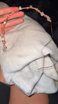 Thumbnail: Ophiuchus Custom Copper Design Wrap Around Necklace