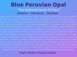 Blue Peruvian Opal (Rare)
