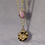 Thumbnail: 2 Piece Eye Of Providence X Rhodonite Anklet & Necklace Set