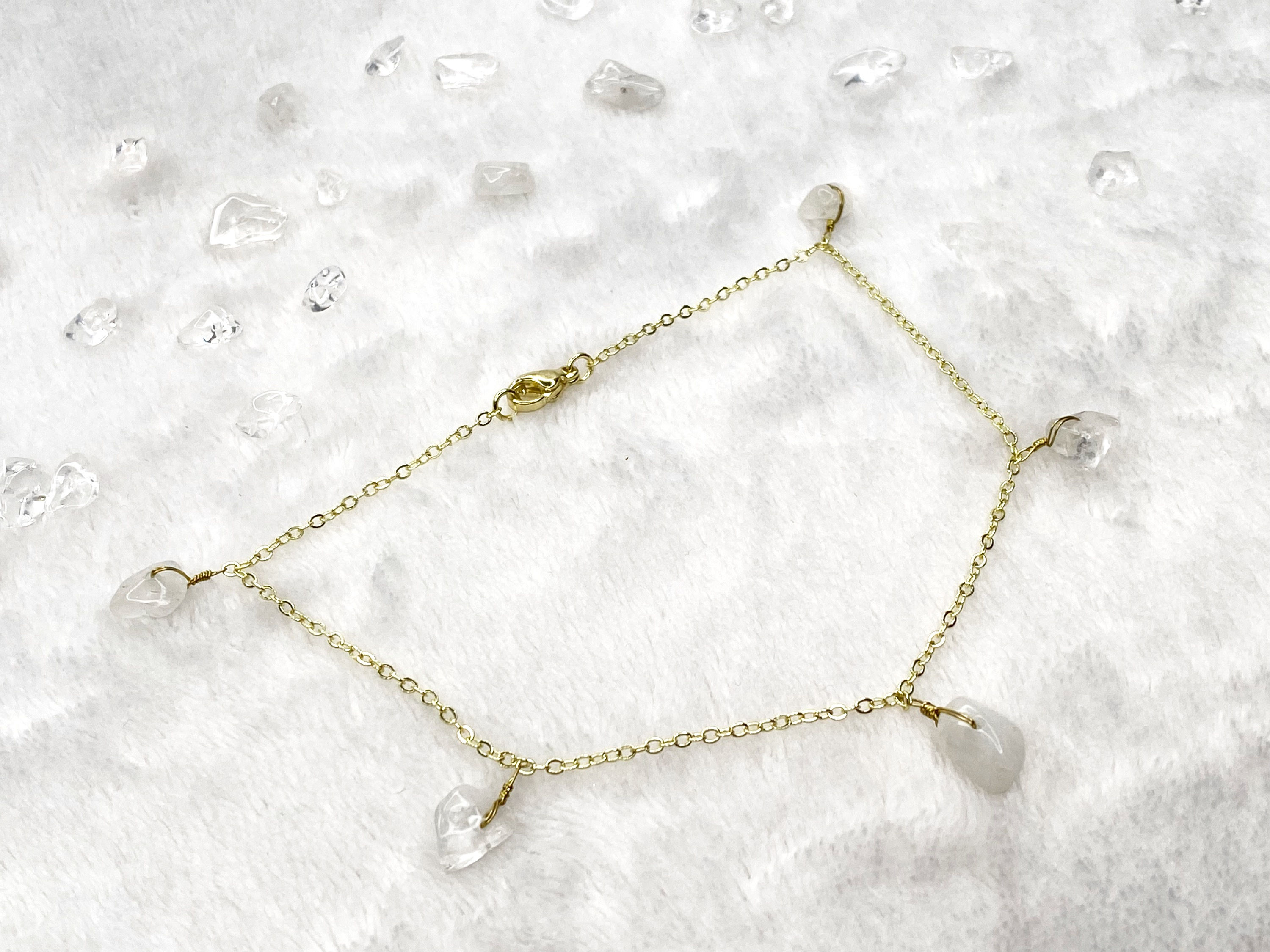 Clear Quartz Anklet