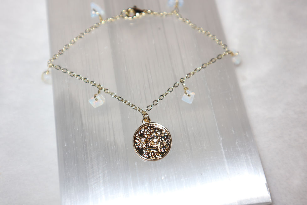 Thumbnail: 2 Piece Opalite Eye Of Providence Lucky Charm Set