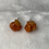 Thumbnail: Orange Calcite Stud Earrings