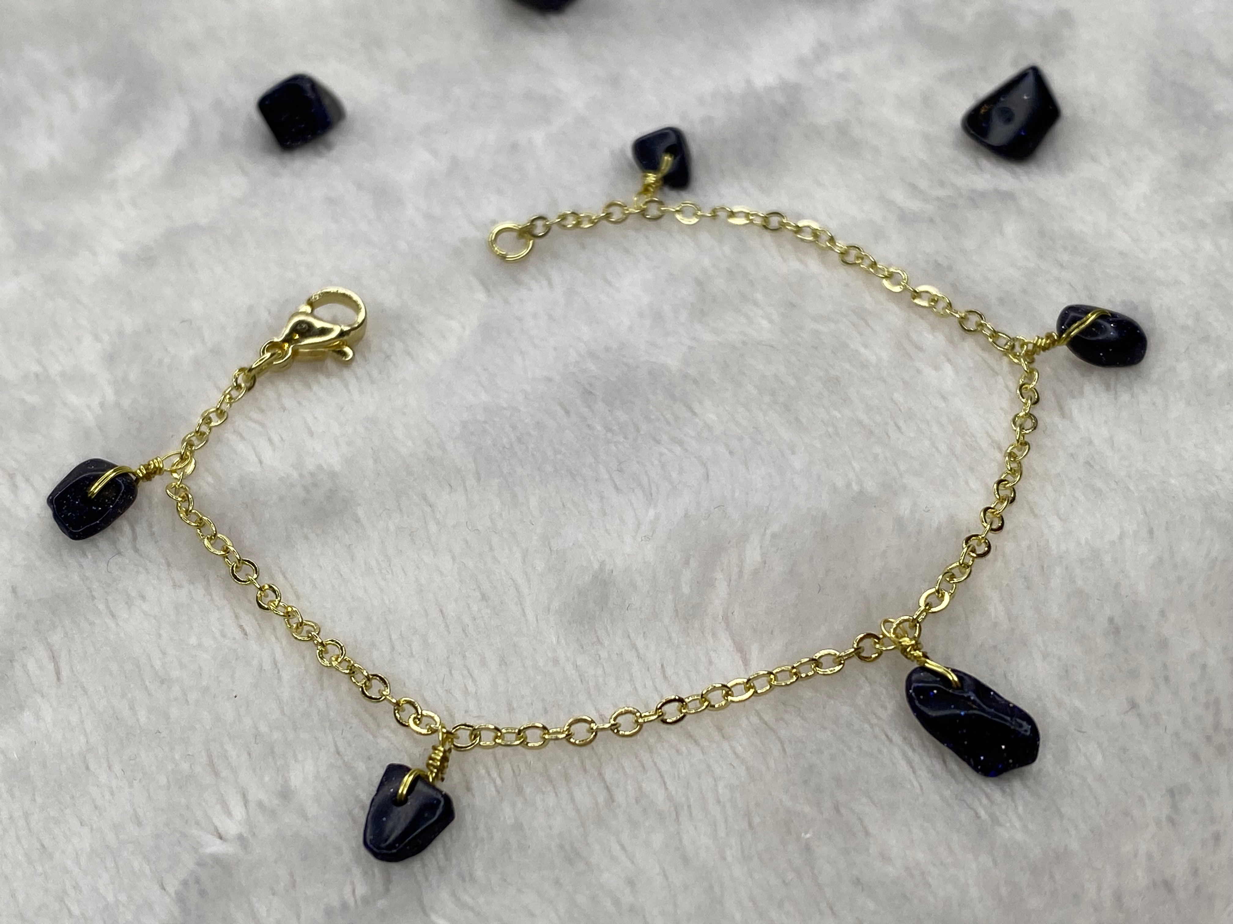Blue Goldstone Bracelet