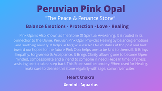 Peruvian Pink Opal (Rare)