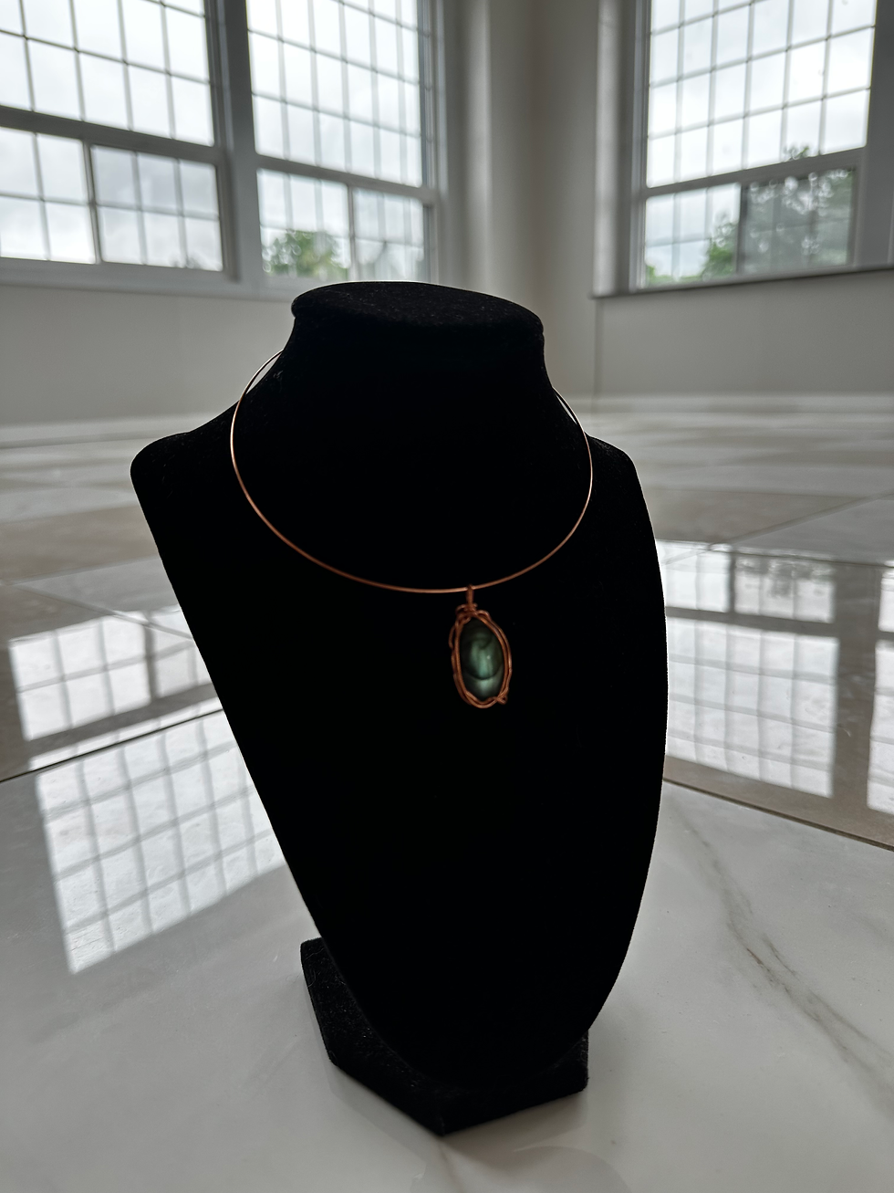 Thumbnail: 1 Of A Kind - Labradorite - Copper Necklace 