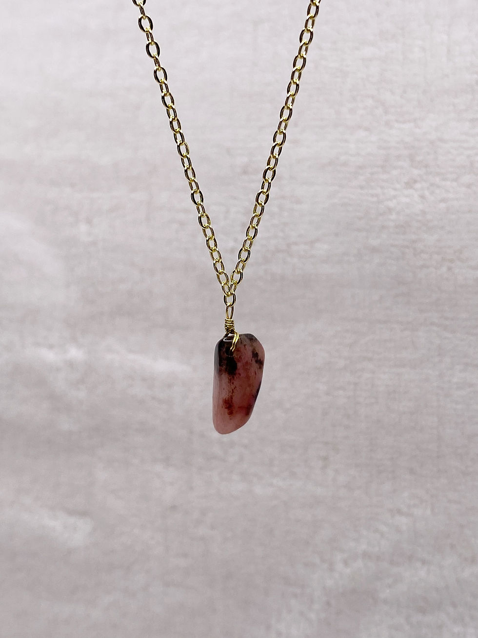 Thumbnail: Rhodonite Single Crystal Necklace