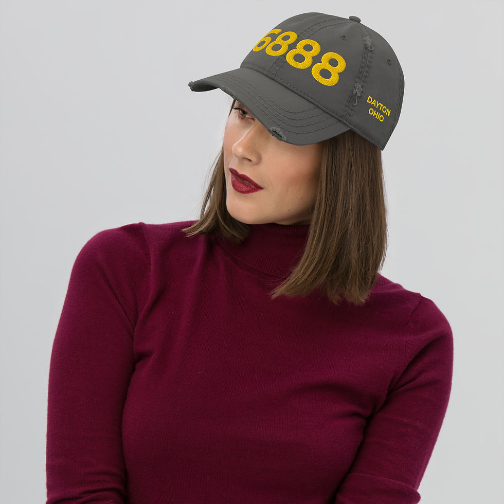 Thumbnail: 6888 Distressed Dad Hat - Dayton OH