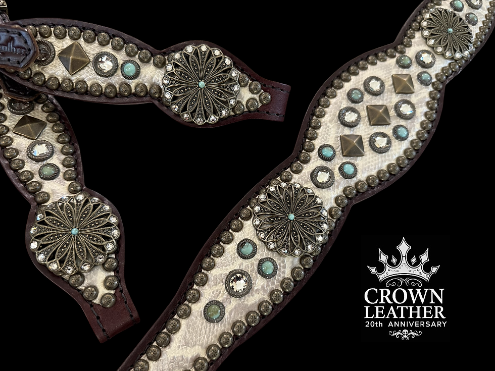 Thumbnail: Champagne Python  20 Anniversary Tack Set