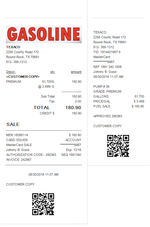 restaurant receipts replacement receipts food receipts gas gas receipts