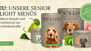 Novità DOG'S LOVE! Sono arrivati i menu Senior
