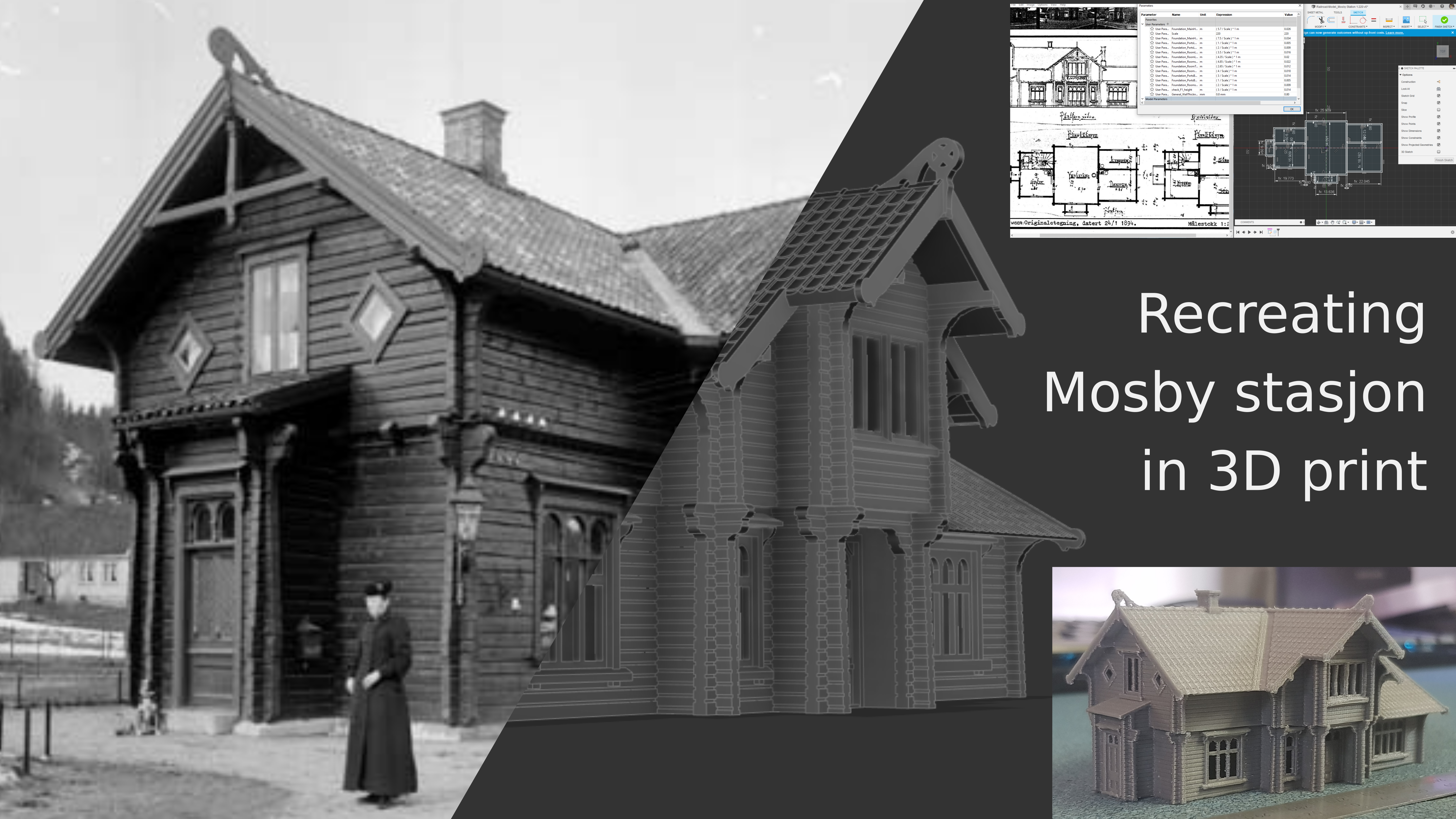 Norway model Trainstation - Mosby stasjon Z-Scale (1:220)