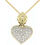 Thumbnail: 18k Diamond Heart Necklace P532