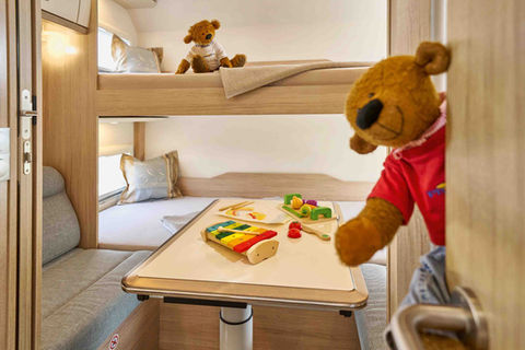 PhoeniX Alkoven und Liner, Kinderzimmer, Schlafen, Stockbetten, Tiberino-Nuss