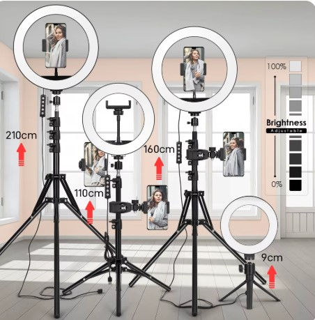 Miniatura: Tripod With Led Ring Light