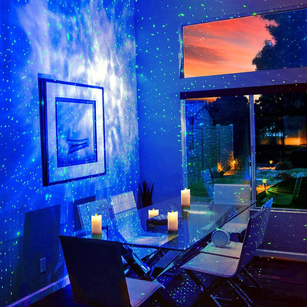Thumbnail: Alexa Compatible Laser Projector w/LED Nebula Cloud for Game Rooms, Home Theater