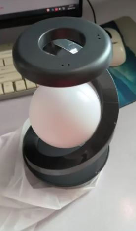 Miniatura: Rotating Moon Desk Lamp with Wireless Charging & Sensor Control