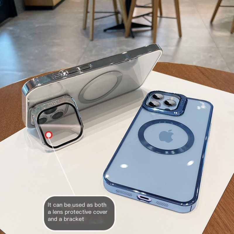 Miniatura: Magnetic Hard Case with Stand for iPhone 15 Pro Max