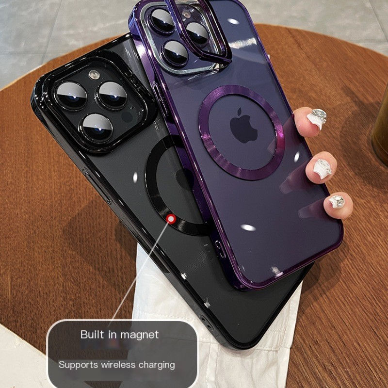 Miniatura: Magnetic Hard Case with Stand for iPhone 15 Pro Max
