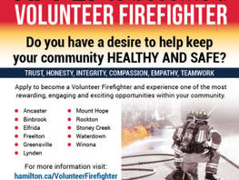 Our community is looking for Volunteer Firefighters