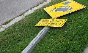 Damaged Traffic Sign Reported and Dispatched for Repair
