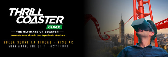 THRILL COASTER MEXICO CITY - ENGLISH   MEXICAN SPANISH - WEBSITE HERO HEADER - 1280 x 400 