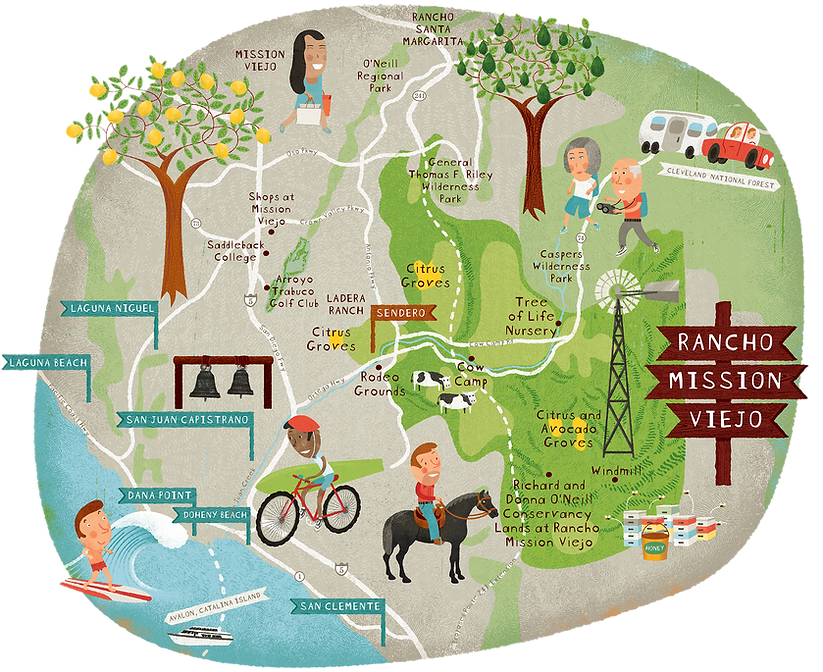 Comprehensive Vicinity Map of Rancho Mission Viejo