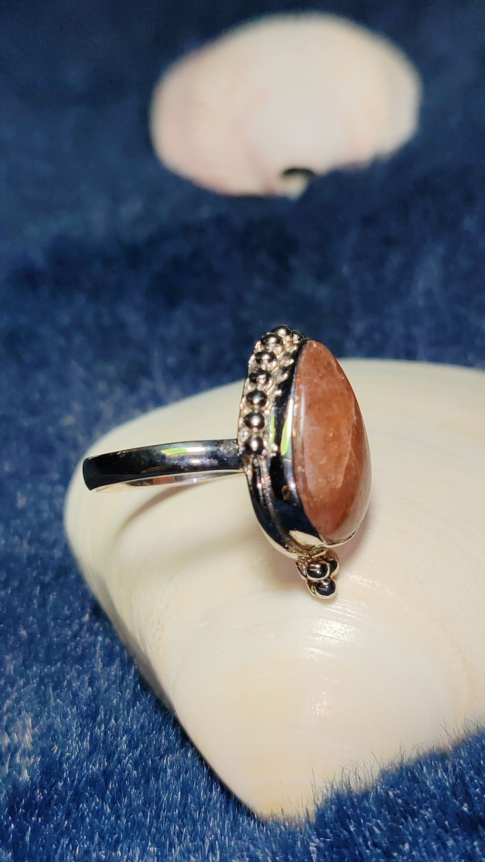 Thumbnail: Sun Stone Ring In Silver 925 