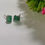 Thumbnail: Natural Emerald Studs Earring | Silver Earring Studs