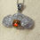 Thumbnail: Orange Opal Pendent | Natural Ethiopian Opal | Sterling Silver Petal Necklace