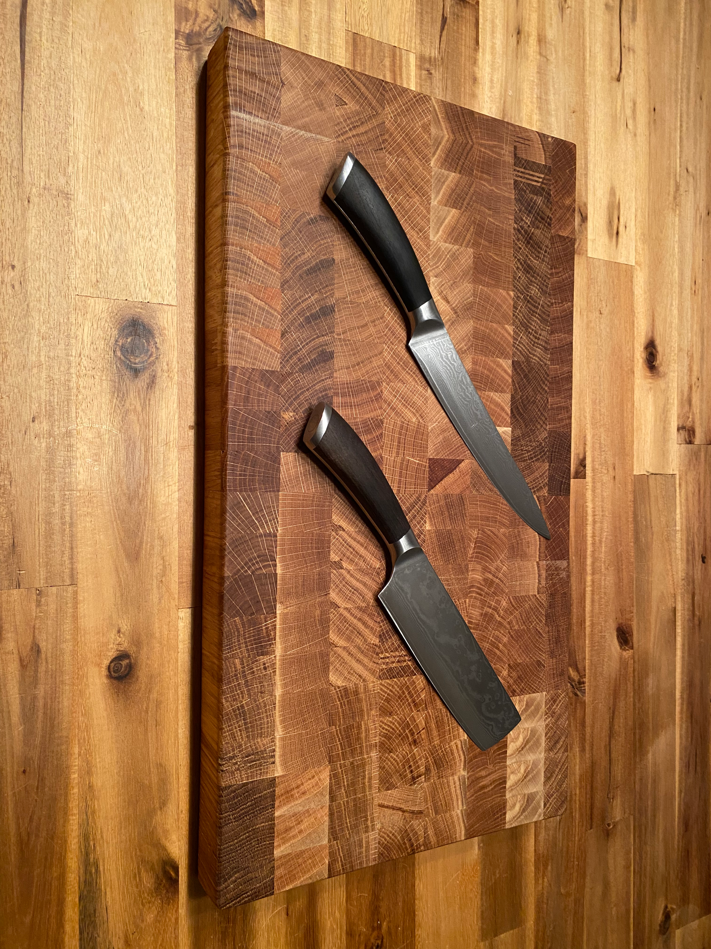 Schneidebrett Rocket Eiche Kopfholzseite oben