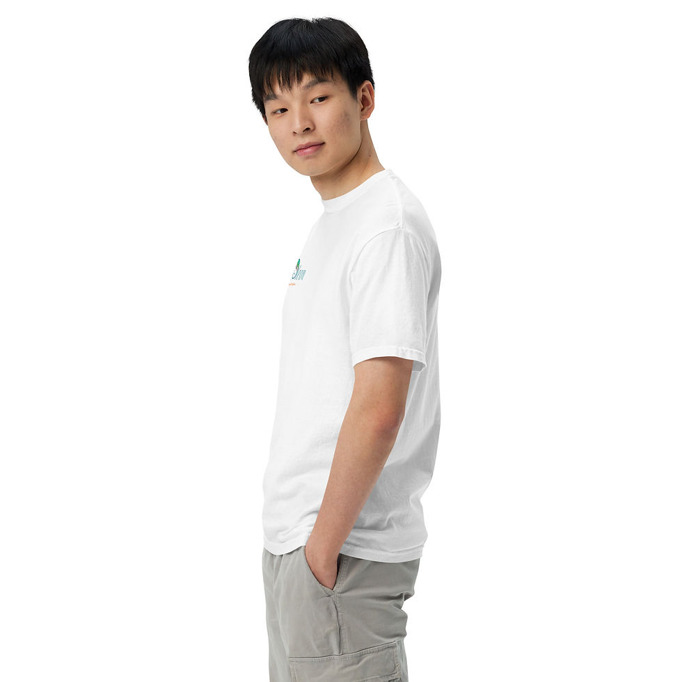 Thumbnail: Unisex garment-dyed heavyweight t-shirt -Chameleon Print
