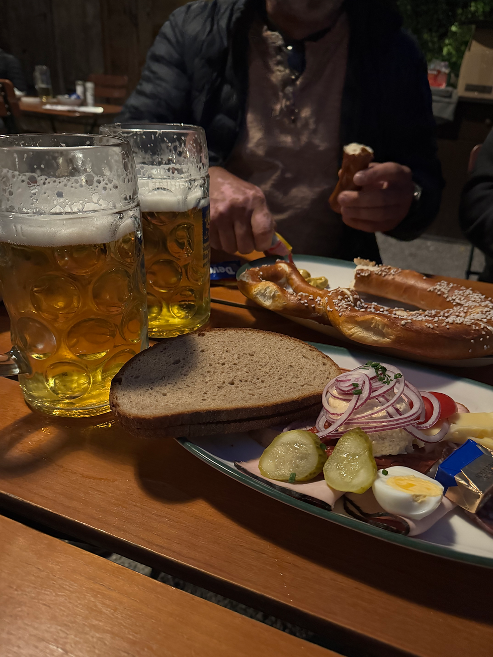 Amazing meal at the Augustiner Keller.