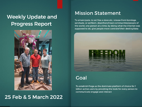 Frega Updates 25 Feb & 5 Mar 2022 