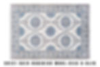 Top view of the unique Nain Persian Area Rug by Habibian in Blue and Beige