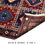 Thumbnail: Back view of the Dark Red Blue Geometric Shiraz Area Rug