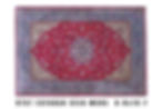 Top view of the Blue and Red Color Esfahan Rug with a Medallion