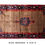 Thumbnail: Top view of the Black Light Brown Hamedan Persian Area Rug in light brown color surrounded by a black edge.