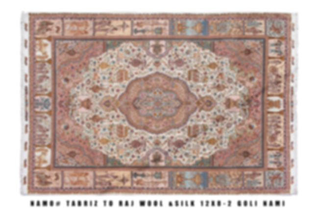 Top view of the Old Persia Gholinami Tabriz rug