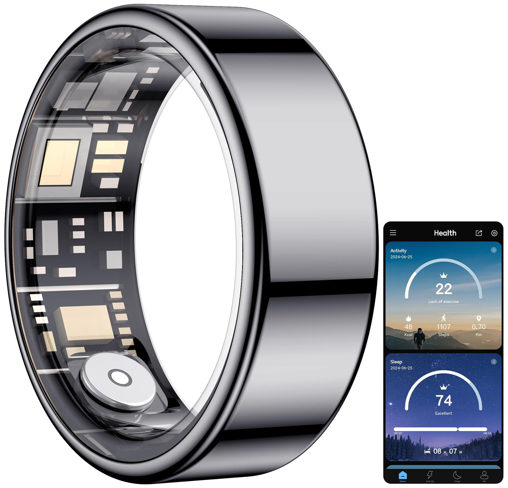 Temdan Pro Health Ring 2025: Sleep & Heart Monitor