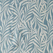 Etched Green Leaf - Cotton Linen Blend