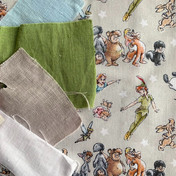 Disney Peter Pan Print Cotton Fabric
