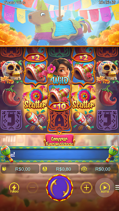 Tela do jogo Piñata Wins