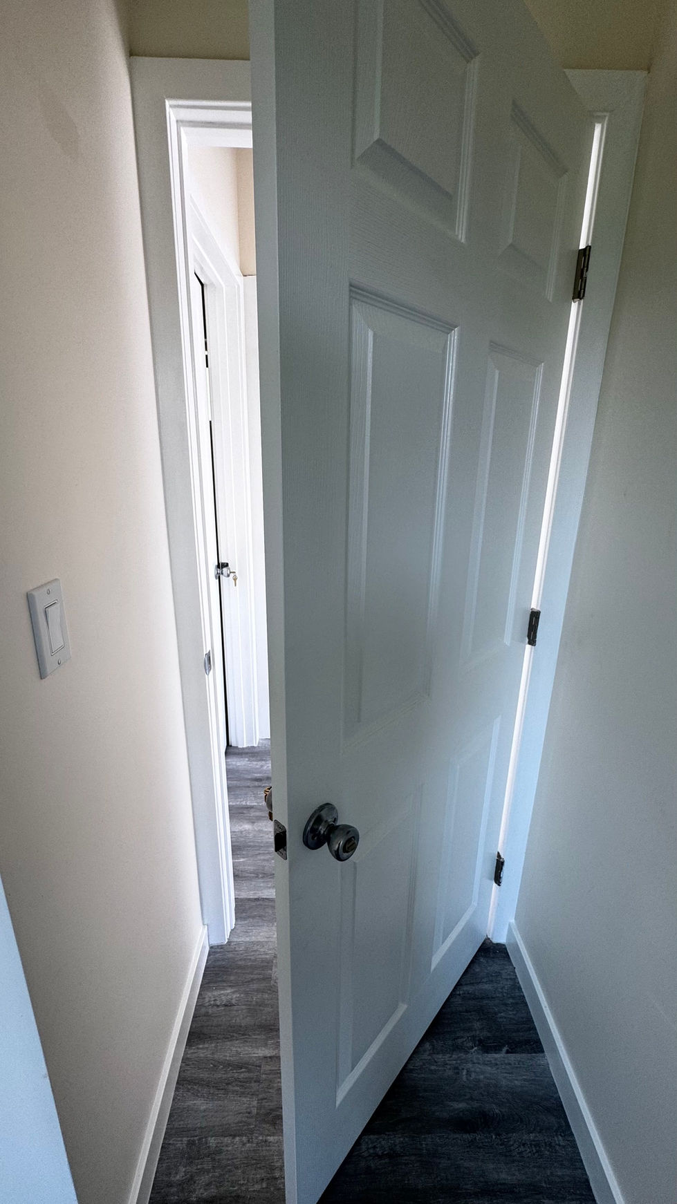 ADU hallway interior drywall flooring finish