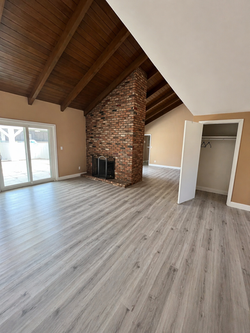 Living Area Before Remodeling – High Ceiling Space