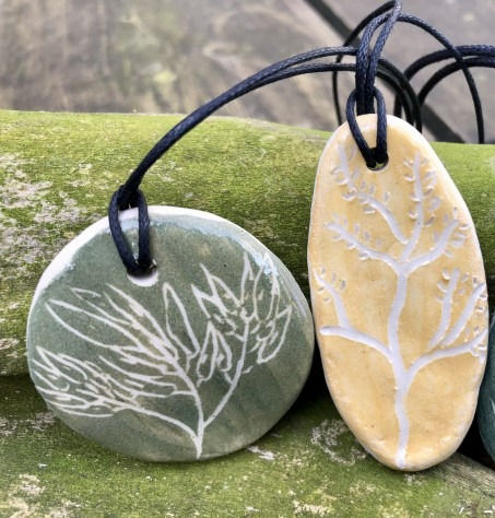 Sgraffito natuur hangers