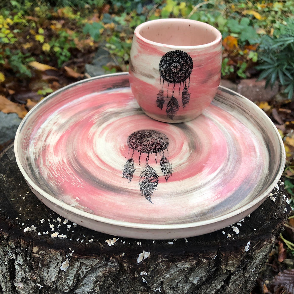Thumbnail: marbled dreamcatcher beker