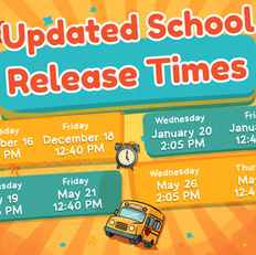 Updated School Release Times