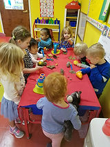Students working