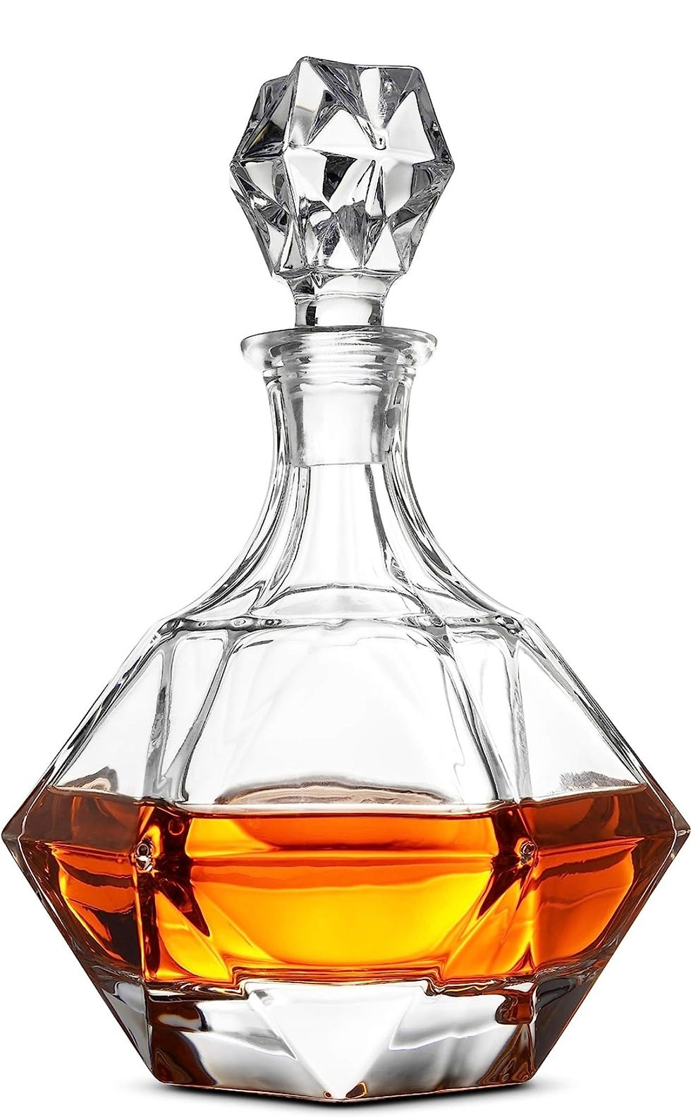Whiskey Decanter & Liquor Decanter with Glass Stopper, 30 Oz